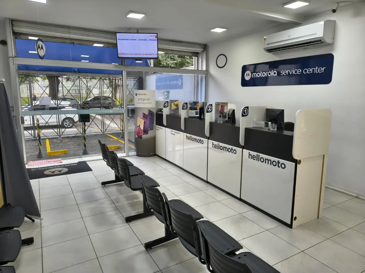 Balcões de atendimento oficiais Motorola Service Center na HLA Services